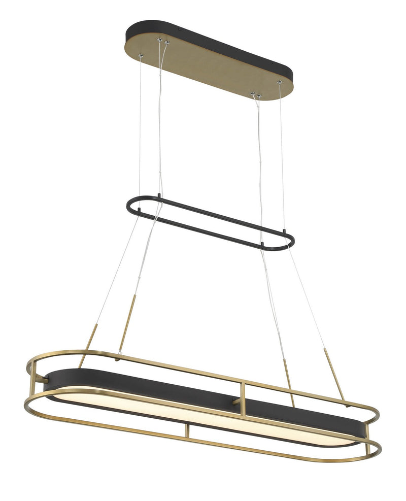 LED Island Pendant<br /><span style="color:#4AB0CE;">Entrega: 4-10 dias en USA</span><br /><span style="color:#4AB0CE;font-size:60%;">PREGUNTE POR ENTREGA EN PANAMA</span><br />Collection: Levitation<br />Finish: Sand Coal And Soft Brass