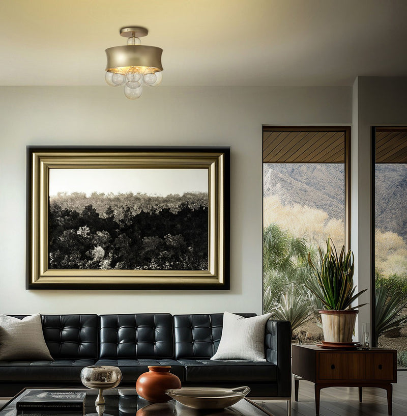 Three Light Convertible Pendant<br /><span style="color:#4AB0CE;">Entrega: 4-10 dias en USA</span><br /><span style="color:#4AB0CE;font-size:60%;">PREGUNTE POR ENTREGA EN PANAMA</span><br />Collection: Verdi Square by Robin Baron<br />Finish: Soft Gold