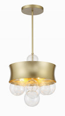 Three Light Convertible Pendant<br /><span style="color:#4AB0CE;">Entrega: 4-10 dias en USA</span><br /><span style="color:#4AB0CE;font-size:60%;">PREGUNTE POR ENTREGA EN PANAMA</span><br />Collection: Verdi Square by Robin Baron<br />Finish: Soft Gold