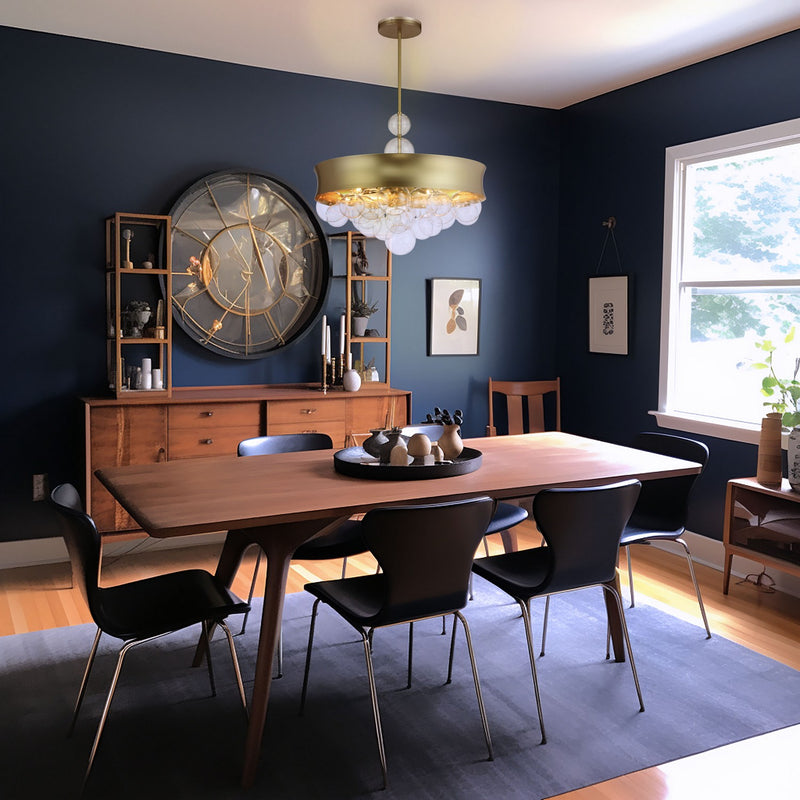 Eight Light Convertible Pendant<br /><span style="color:#4AB0CE;">Entrega: 4-10 dias en USA</span><br /><span style="color:#4AB0CE;font-size:60%;">PREGUNTE POR ENTREGA EN PANAMA</span><br />Collection: Verdi Square by Robin Baron<br />Finish: Soft Gold