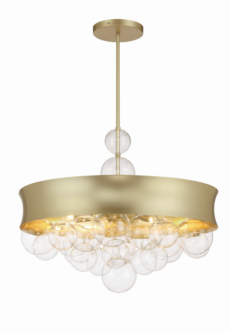 Eight Light Convertible Pendant<br /><span style="color:#4AB0CE;">Entrega: 4-10 dias en USA</span><br /><span style="color:#4AB0CE;font-size:60%;">PREGUNTE POR ENTREGA EN PANAMA</span><br />Collection: Verdi Square by Robin Baron<br />Finish: Soft Gold