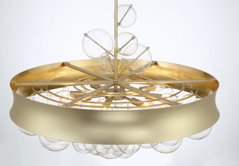 Eight Light Convertible Pendant<br /><span style="color:#4AB0CE;">Entrega: 4-10 dias en USA</span><br /><span style="color:#4AB0CE;font-size:60%;">PREGUNTE POR ENTREGA EN PANAMA</span><br />Collection: Verdi Square by Robin Baron<br />Finish: Soft Gold