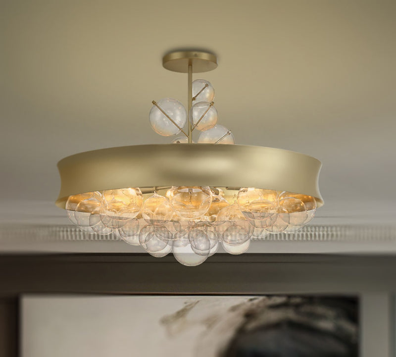 Eight Light Convertible Pendant<br /><span style="color:#4AB0CE;">Entrega: 4-10 dias en USA</span><br /><span style="color:#4AB0CE;font-size:60%;">PREGUNTE POR ENTREGA EN PANAMA</span><br />Collection: Verdi Square by Robin Baron<br />Finish: Soft Gold