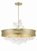 Eight Light Convertible Pendant<br /><span style="color:#4AB0CE;">Entrega: 6-7 semanas en USA</span><br /><span style="color:#4AB0CE;font-size:60%;">PREGUNTE POR ENTREGA EN PANAMA</span><br />Collection: Verdi Square by Robin Baron<br />Finish: Soft Gold