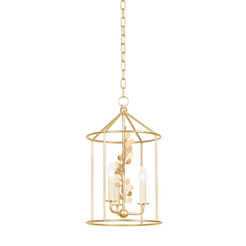 Troy Lighting - F1812-VGL - Three Light Lantern - Adrienne - Vintage Gold Leaf