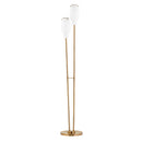 Troy Lighting - PFL1668-PBR - Two Light Floor Lamp - Geyser - Patina Brass
