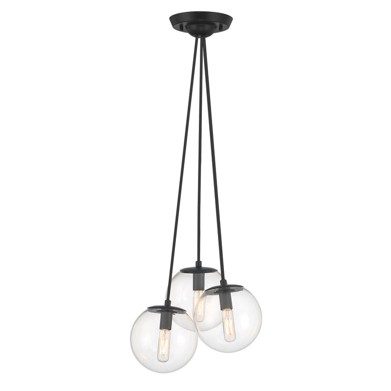 Minka-Lavery - 2743-66A - Three Light Pendant - Auresa - Coal