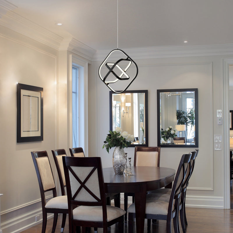 Artcraft Canada - AC6690BK - LED Pendant - Sienna - Semi Gloss Black