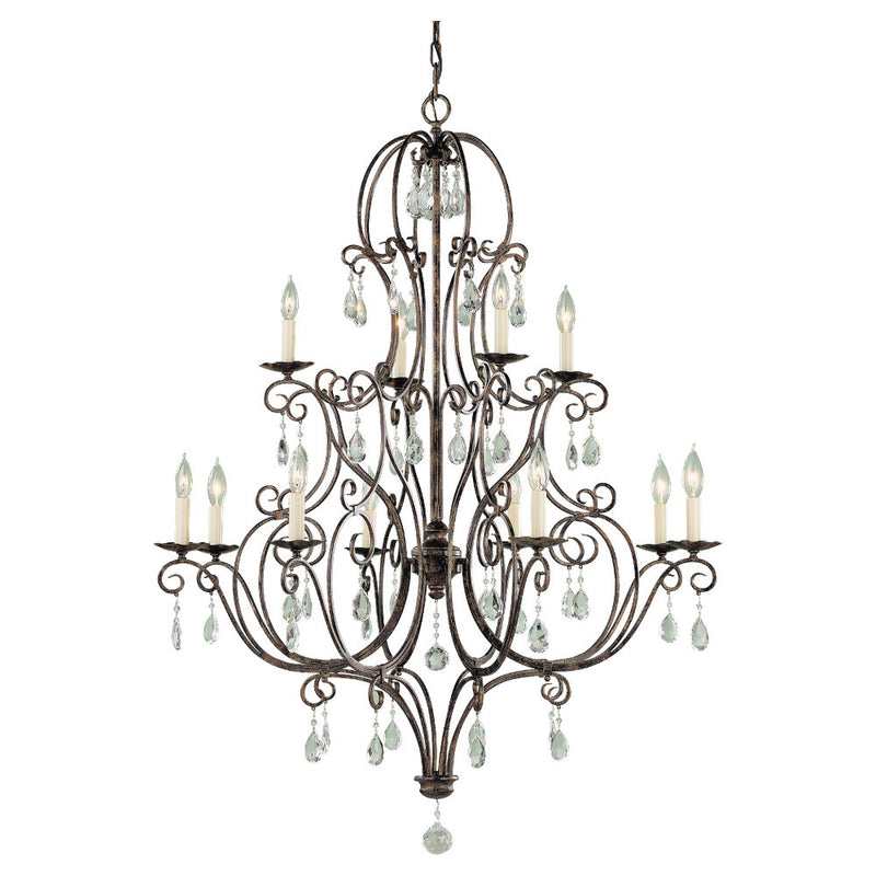 Generation Lighting - F1938/8+4MBZ - 12 Light Chandelier - Chateau - Mocha Bronze