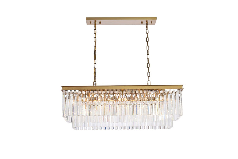 Elegant Lighting - 1202D40SG/RC - 12 Light Chandelier - Sydney - satin gold