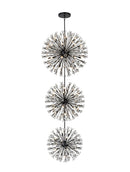 Elegant Lighting - 2500G44L3BK - 74 Light Chandelier - Vera - Black