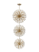 Elegant Lighting - 2500G44L3SG - 74 Light Chandelier - Vera - Satin Gold
