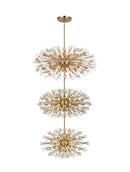 Elegant Lighting - 2500G50L3SG - 90 Light Chandelier - Vera - Satin Gold