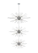 Elegant Lighting - 2502G46L3C - 30 Light Chandelier - Sienna - Chrome