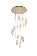 Elegant Lighting - 3500D38G - LED Chandelier - Polaris - gold