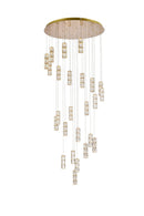 Elegant Lighting - 3500D42G - LED Chandelier - Polaris - gold