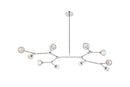 Elegant Lighting - 3508D56C - Ten Light Pendant - Zayne - Chrome