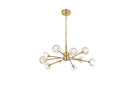 Elegant Lighting - 3509D29G - Ten Light Pendant - Graham - Gold