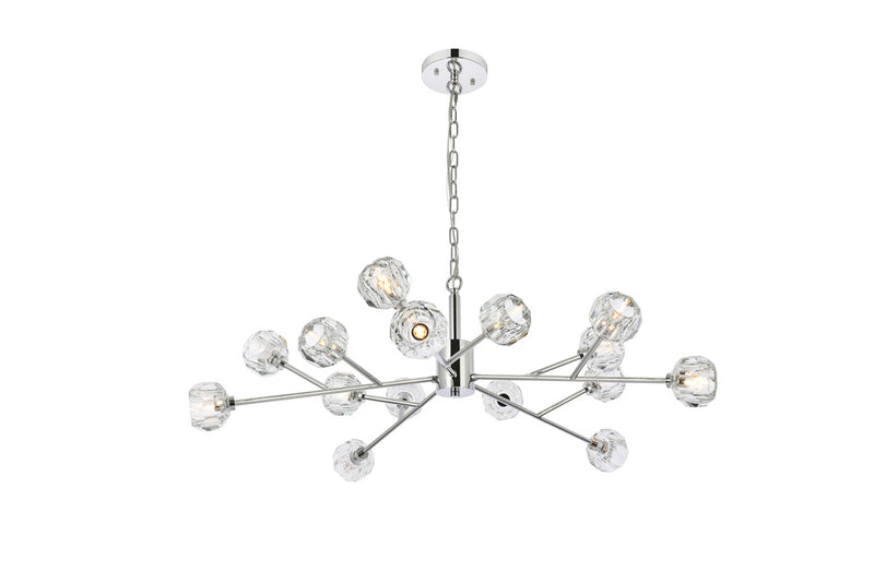 Elegant Lighting - 3509D42C - 15 Light Pendant - Graham - Chrome