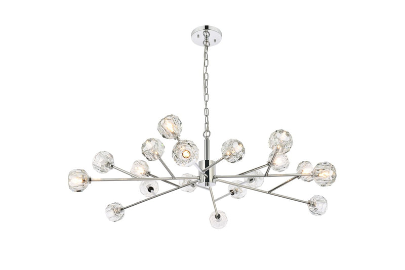 Elegant Lighting - 3509D48C - 18 Light Pendant - Graham - Chrome