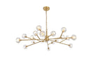 Elegant Lighting - 3509D48G - 18 Light Pendant - Graham - Gold