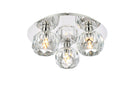 Elegant Lighting - 3509F12C - Three Light Flush Mount - Graham - Chrome