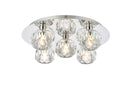 Elegant Lighting - 3509F16C - Five Light Flush Mount - Graham - Chrome
