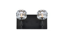 Elegant Lighting - 3509W11BK - Two Light Wall Sconce - Graham - Black