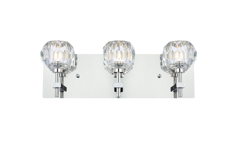 Elegant Lighting - 3509W18C - Three Light Wall Sconce - Graham - Chrome