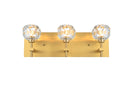 Elegant Lighting - 3509W18G - Three Light Wall Sconce - Graham - Gold