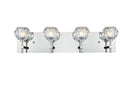Elegant Lighting - 3509W25C - Four Light Wall Sconce - Graham - Chrome