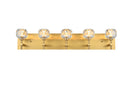 Elegant Lighting - 3509W32G - Five Light Wall Sconce - Graham - Gold