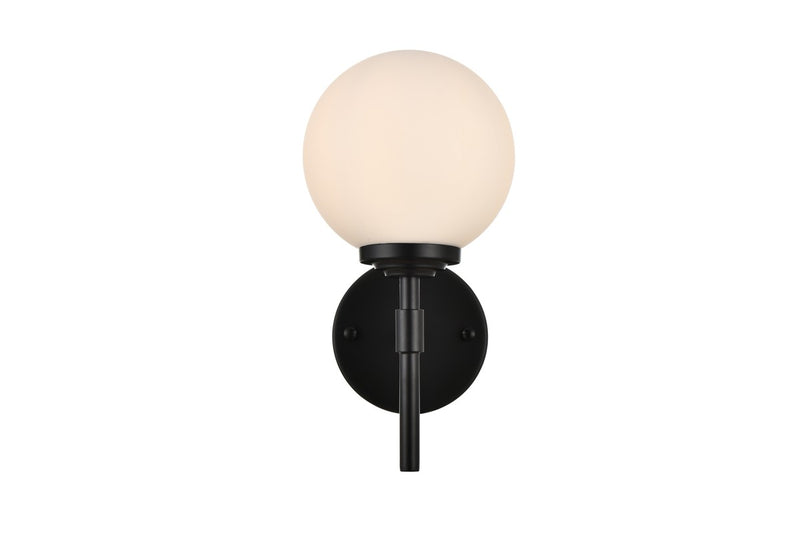 Elegant Lighting - LD7301W6BLK - One Light Bath Sconce - Ansley - Black