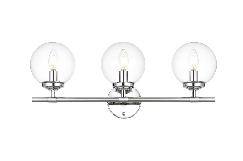 Elegant Lighting - LD7302W24CH - Three Light Bath Sconce - Ingrid - Chrome