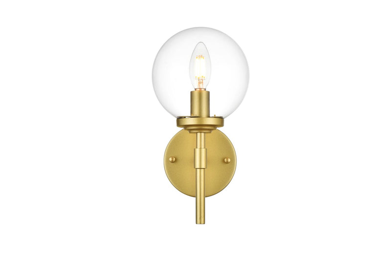 Elegant Lighting - LD7302W6BRA - One Light Bath Sconce - Ingrid - Brass