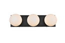 Elegant Lighting - LD7303W22BLK - Three Light Bath Sconce - Jaylin - Black