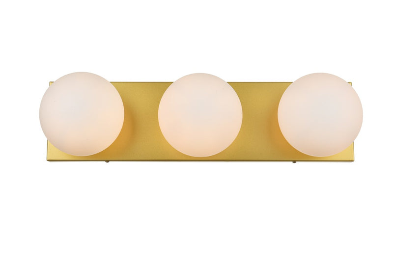 Elegant Lighting - LD7303W22BRA - Three Light Bath Sconce - Jaylin - Brass