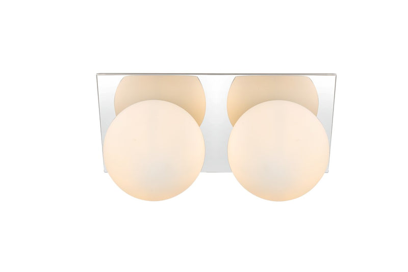 Elegant Lighting - LD7304W14CH - Two Light Bath Sconce - Jillian - Chrome