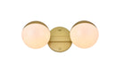 Elegant Lighting - LD7305W13BRA - Two Light Bath Sconce - Majesty - Brass