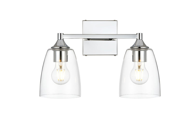 Elegant Lighting - LD7307W15CH - Two Light Bath Sconce - Gianni - Chrome
