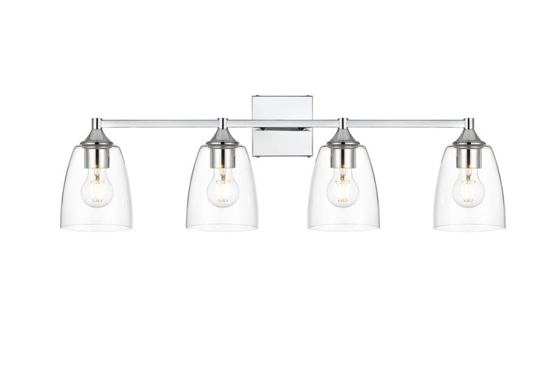 Elegant Lighting - LD7307W32CH - Four Light Bath Sconce - Gianni - Chrome