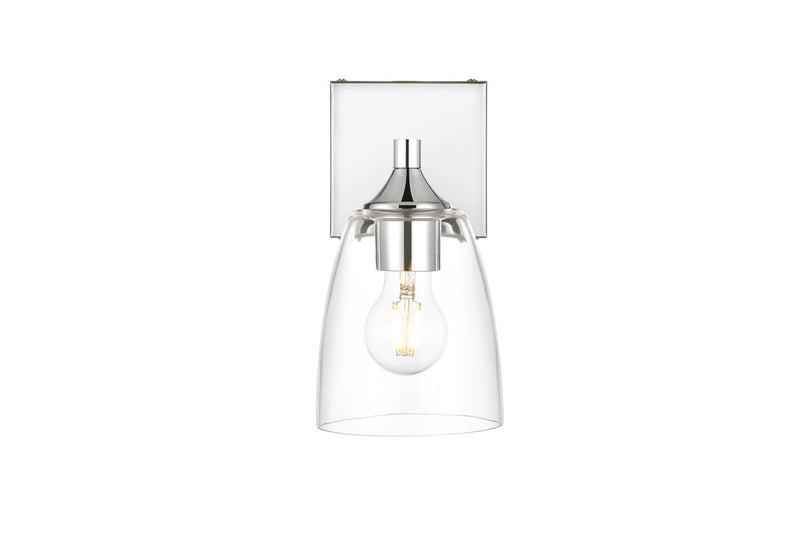 Elegant Lighting - LD7307W5CH - One Light Bath Sconce - Gianni - Chrome and Clear