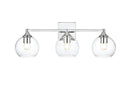 Elegant Lighting - LD7308W25CH - Three Light Bath Sconce - Foster - Chrome