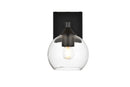 Elegant Lighting - LD7308W6BLK - One Light Bath Sconce - Foster - Black