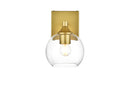 Elegant Lighting - LD7308W6BRA - One Light Bath Sconce - Foster - Brass