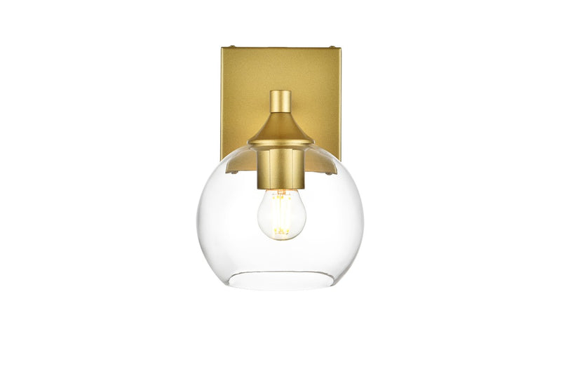 Elegant Lighting - LD7308W6BRA - One Light Bath Sconce - Foster - Brass