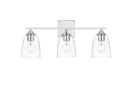 Elegant Lighting - LD7309W24CH - Three Light Bath Sconce - Harris - Chrome
