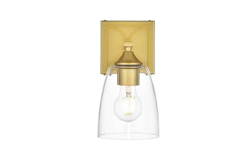 Elegant Lighting - LD7309W5BRA - One Light Bath Sconce - Harris - Brass