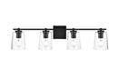 Elegant Lighting - LD7310W33BLK - Four Light Bath Sconce - Kacey - Black