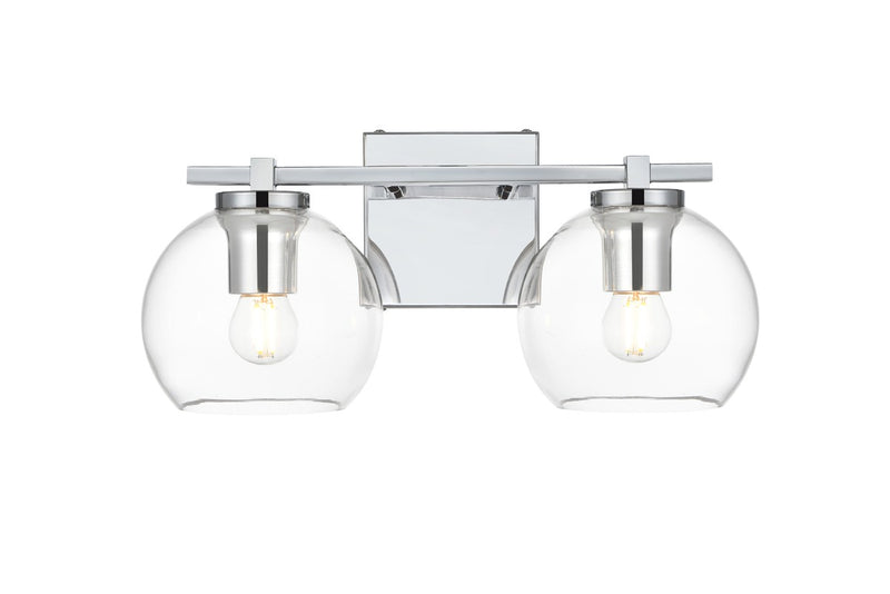 Elegant Lighting - LD7311W15CH - Two Light Bath Sconce - Juelz - Chrome